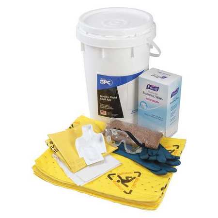 Brady Spill Kit, Bucket, Chemical/Hazmat, 9 gal. SK-BF