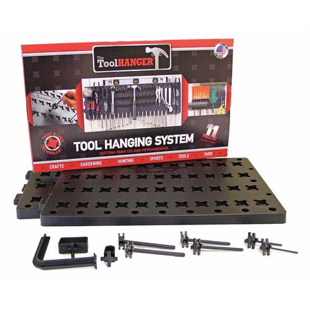 TOOLHANGER Tool Hanger Kit, Black, 50 lb. Capacity 8209