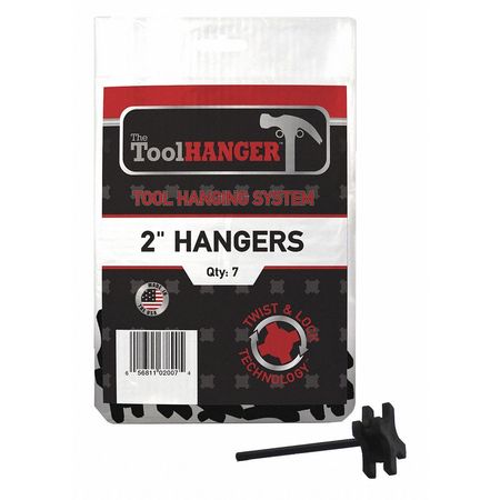 TOOLHANGER Tool Hanger, Black, 1 lb. Capacity, PK7 2007