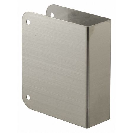 Defender Security Door Repair Cover, Stainless Steel, Silver U 9492