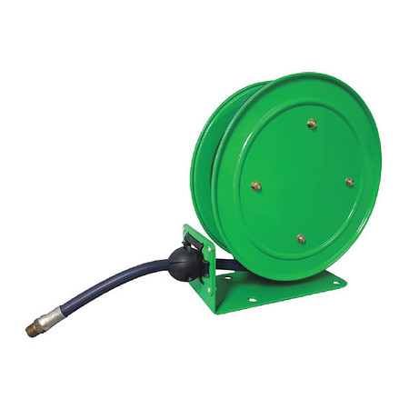 SPEEDAIRE Spring Return Hose Reel, 1/4 in Hose Dia., 25 ft Length, 300 psi 437J24