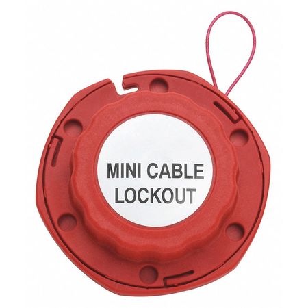 Condor Cable Lockout, Red, Cable 8 ft. L 437R27