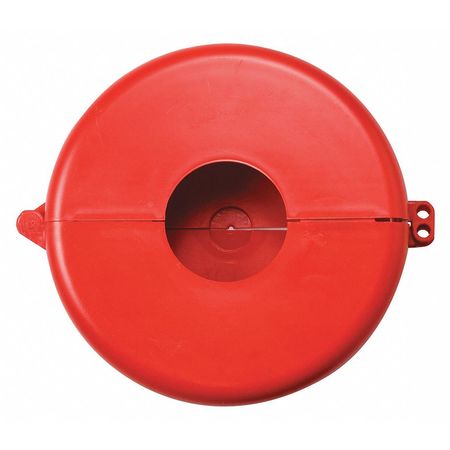 Condor Gate Valve Lockout, Red, Polypropylene 437R42