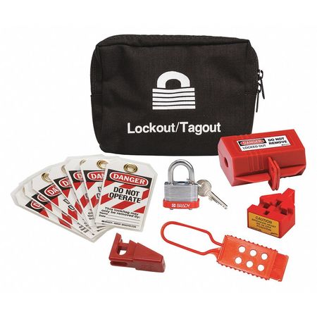 CONDOR Portable Lockout Kit, Gray, 5" H 437R65