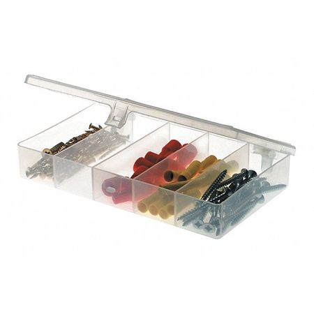 Plano Compartment Box with 5 compartments, Plastic, 1 1/8 in H x 3-3/4 in W 344985