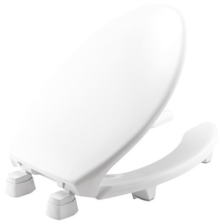 BEMIS Toilet Seat, With Cover, Plastic, Elongated, White 2L2150T 000