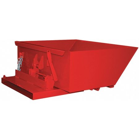 Zoro Select Self-Dumping Hopper, 9.0 cu. ft. Cap. 3355LPRed