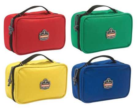 ARSENAL BY ERGODYNE Flat, Zippered Tool Bags, Blue/Green/Red/Yellow, Polyester, 2 Pockets 5875K