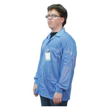 DESCO Jacket with Knitted Cuffs, Blue, 2XL 73770