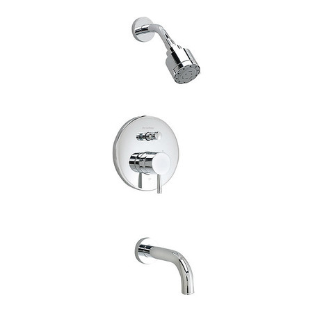 American Standard Duct Mount, Shower and Trim, Polished Chrome, Wall T064602.002