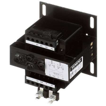 SIEMENS Control Transformer, 500 VA, 55 °C, 24V AC, 240/480V AC MT0500B