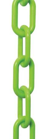 Zoro Select 2" (#8, 51 mm.) x 50 ft. Safety Green Plastic Chain 50014-50