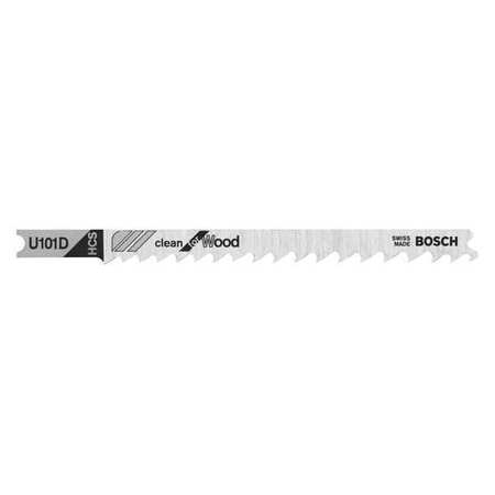 BOSCH 3-5/8In 6TPI HCS Shank Jigsaw Blade, PK5 U101D