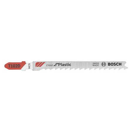 Bosch Clean for Polypropylene Jigsaw Blade, PK3 T102D3