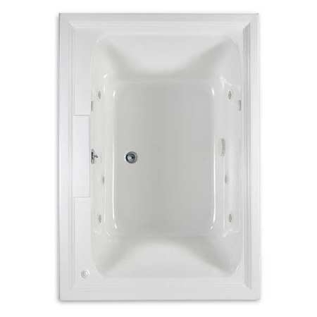 AMERICAN STANDARD Ecosilent Whirlpool Tub, 60x42", White 2748048WC.020