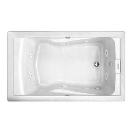 AMERICAN STANDARD Deepsoak Jet Whirlpool Tub, Evol, White 2771VC.020