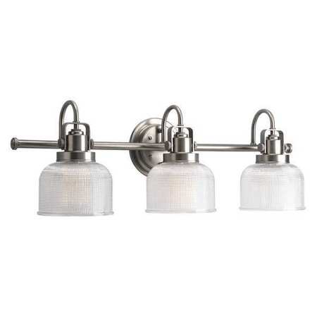 Progress Lighting Archie 3-Light Bath & Vanity, 100 W, Antique Nickel P2992-81