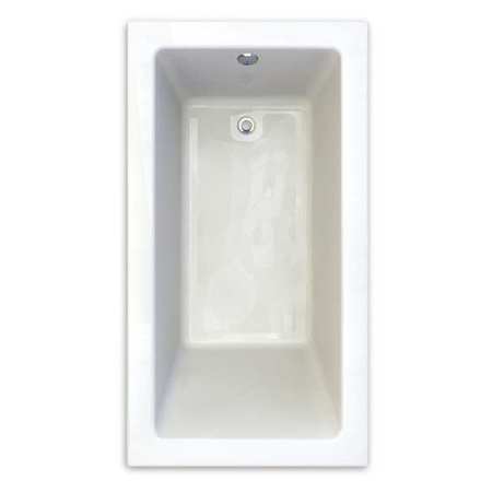 AMERICAN STANDARD Studio Tub Zero-Edge, 66x36", White, 66" L, 36" W 2938002-D0.020