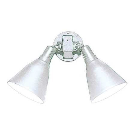 PROGRESS LIGHTING Par Lampholder 2-Light Floodlight, 150 W, White P5203-30