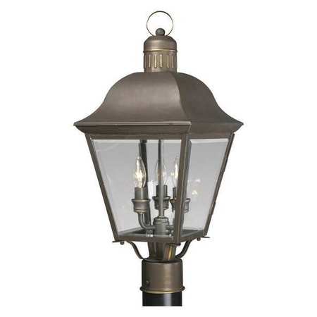 PROGRESS LIGHTING Andover 3-Light Post Lantern, 60 W, Antique Bronze P5487-20