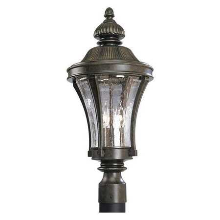 PROGRESS LIGHTING Nottington 3-Light Post Lantern, 60 W, Forged Bronze P5438-77