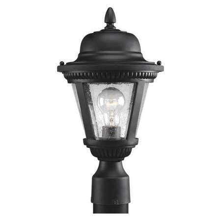PROGRESS LIGHTING Westport 1-Light Post Lantern, 100 W, Textured Black P5445-31