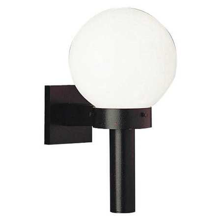 PROGRESS LIGHTING Acrylic Globe 1-Light Wall Lantern, 100 W, Black P5626-60