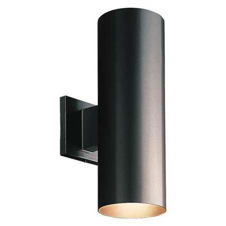 PROGRESS LIGHTING Cylinder 2-Light Wall Lantern, 17 W, Black P5675-31/30K