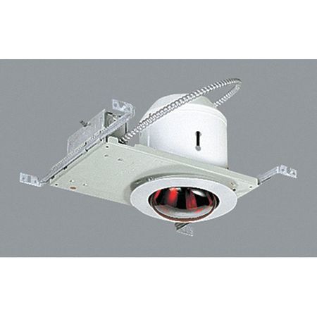 Progress Lighting Recessed 1-Light Housing and Trim, 250 W, Satin Aluminum P6952-16TG