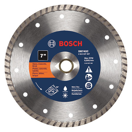 BOSCH Dia Blade GenPurpose Premium 7In Turbo DB742C