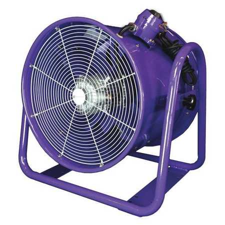 ATLANTIC BLOWERS Tube Axial Fan, 1.5 HP, 5827 cfm, Tube, 110-120V/220-240V, 1 Phase ABAF-20-110S