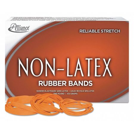 ALLIANCE RUBBER Rubber Bands, Size #64, Orange 37646