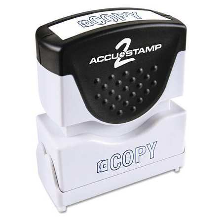 Accu-Stamp2 Stamp, Blue, Copy, 1-5/8"x1/2" 035581