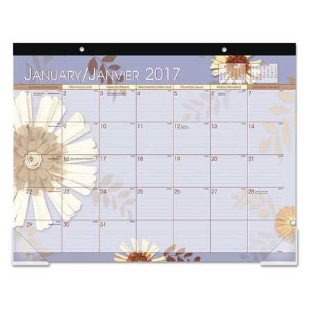 AT-A-GLANCE 22 x 17" Desk Calendar, Floral 5035