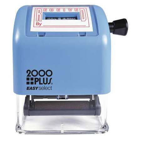 2000 Plus Received Date Stamper, Red 011092
