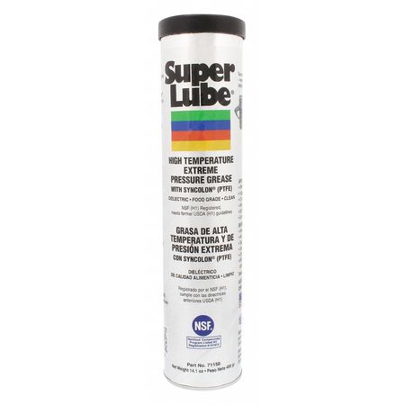 Super Lube 14.1 oz High Temperature Grease Cartridge Translucent White 71150
