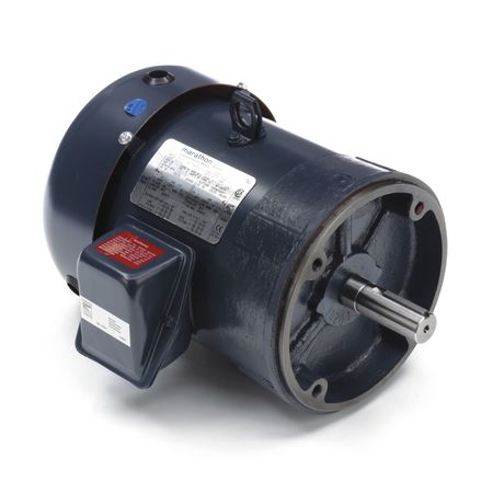 MARATHON MOTORS 3-Phase General Purpose Motor, 3 HP, 182TC Frame, 230/460V AC Voltage, 1,762 Nameplate RPM 182TTFBD6029