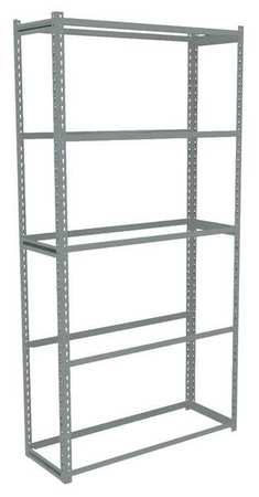 TENNSCO Boltless Shelving Unit, 18-5/8"D x 48-5/8"W x 84"H, 5 Shelves, Steel ZAH7-4818S-5