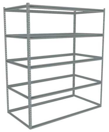 TENNSCO Boltless Shelving Unit, 12-5/8"D x 60-5/8"W x 84"H, 5 Shelves, Steel ZB7-6012S-5