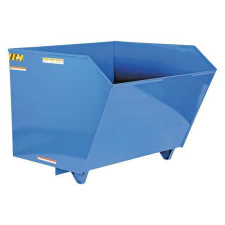 VESTIL Heavy Duty Low Profil Hopper 1.5 Cubic Yard Blue H-150-HD