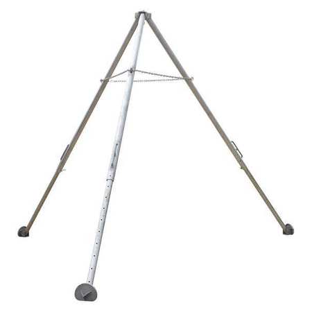 Vestil Silver Aluminum Tripod Stand Adjustable Height Legs 1000lb Capacity TRI-AA