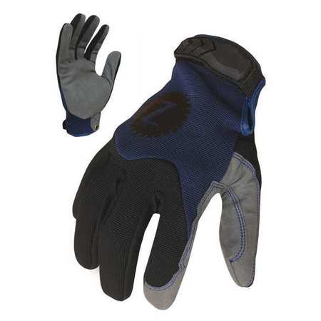 Zoro Mechanics Gloves, XL, Blue, Polyester/Spandex G1457098