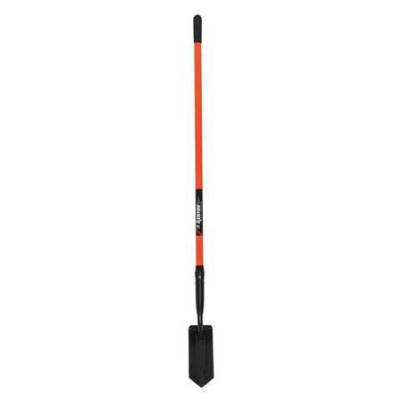KENYON 11 ga Trenching Shovel, Tempered Steel Blade, 53 in L Orange Handle 89134