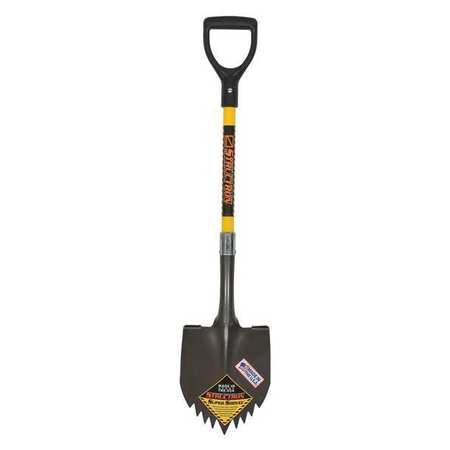 Structron 14 ga Super Shovel, 29 in L Yellow Premium Fiberglass Handle 49631