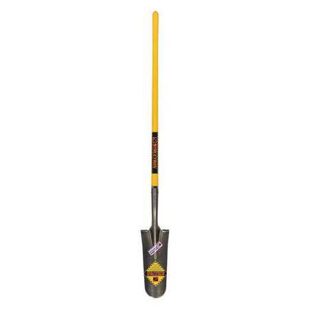 STRUCTRON 14 ga Drain Spade Shovel, 14 in L Premium Fiberglass Handle 49556