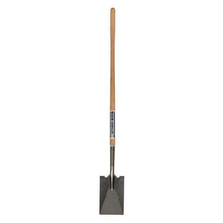 SEYMOUR MIDWEST 16 ga Rear Turn Step Garden Spade Shovel, Steel Blade, 48 in L Natural Hardwood Handle 49153