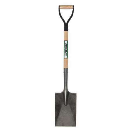 SEYMOUR MIDWEST 16 ga Garden Spade Shovel, Steel Blade, 26 in L Natural Hardwood Handle 49134