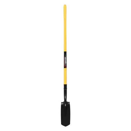 KENYON 14 ga Trenching Shovel, Steel Blade, 48 in L Yellow Polymer with Fiberglass Core Handle 89194