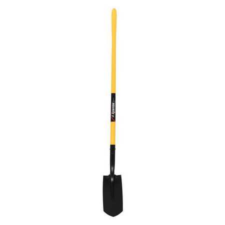 KENYON 14 ga Trenching Shovel, Steel Blade, 48 in L Yellow Polymer with Fiberglass Core Handle 89195