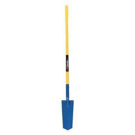 Kenyon 14 ga Forward Turn Step Drain Spade Shovel, Steel Blade, 48 in L Yellow 49666